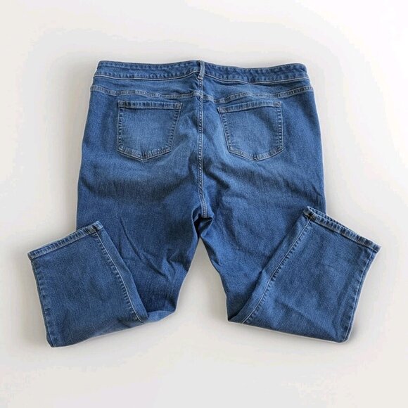 Torrid Jean Women 24S Short Blue Perfect Boyfriend Ankle Vintage Stretch Western - Picture 14 of 16